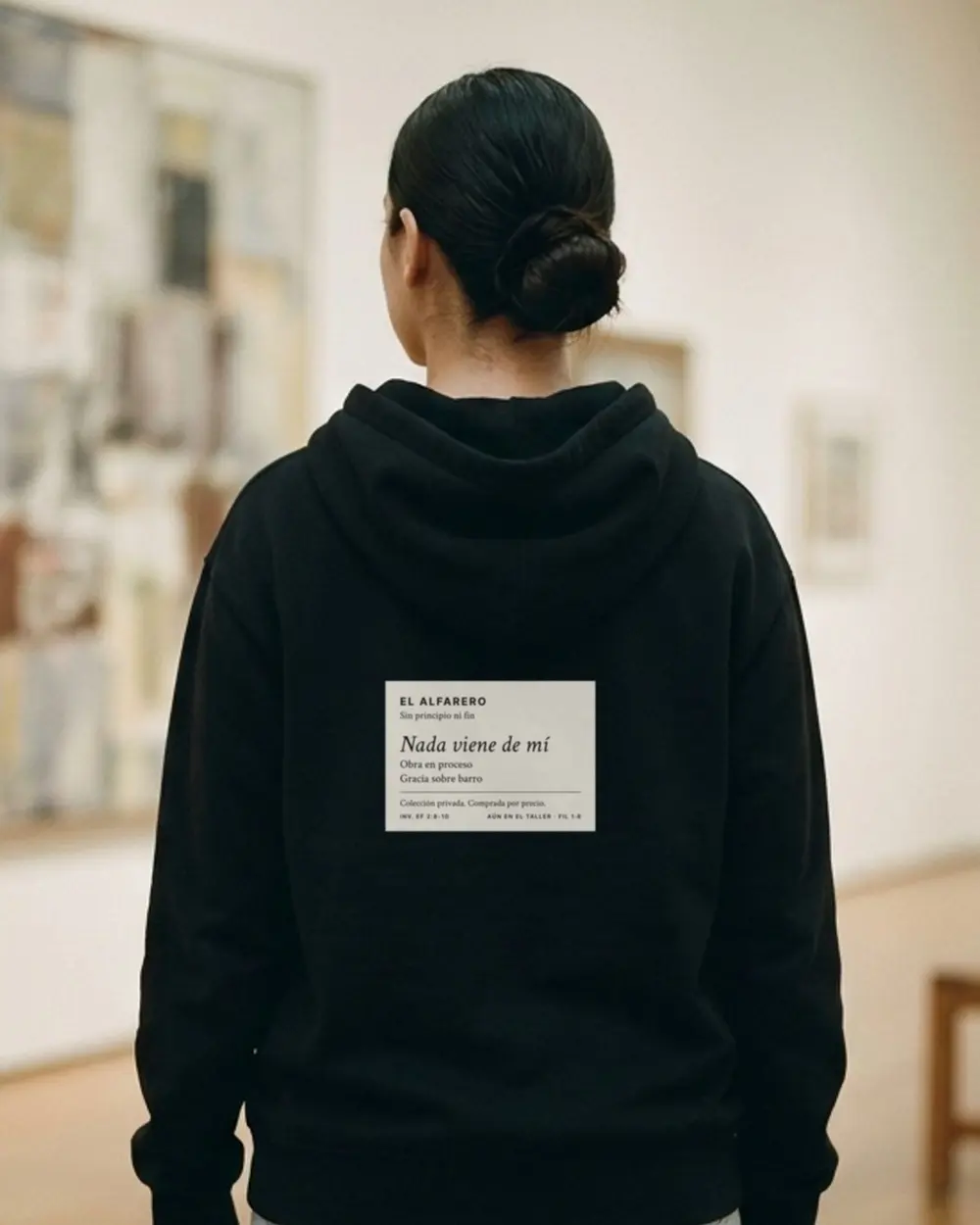 Nada Viene de Mí Hoodie, back