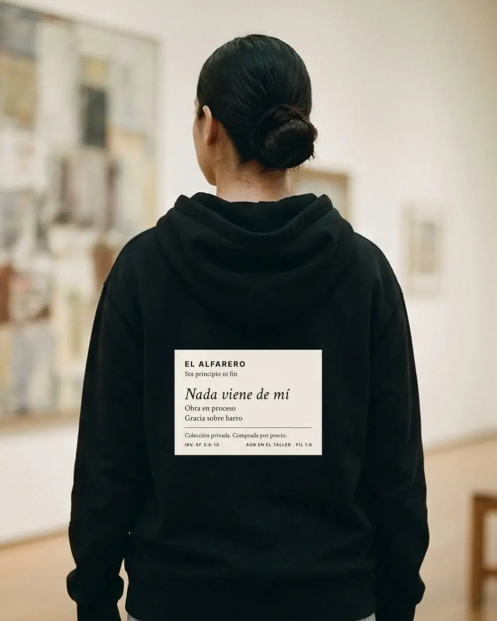 Nada Viene de Mí Hoodie, back