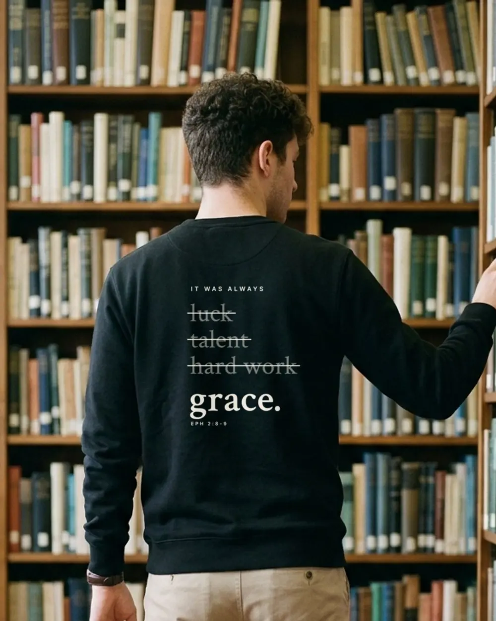 It Was Always Grace Crewneck, back