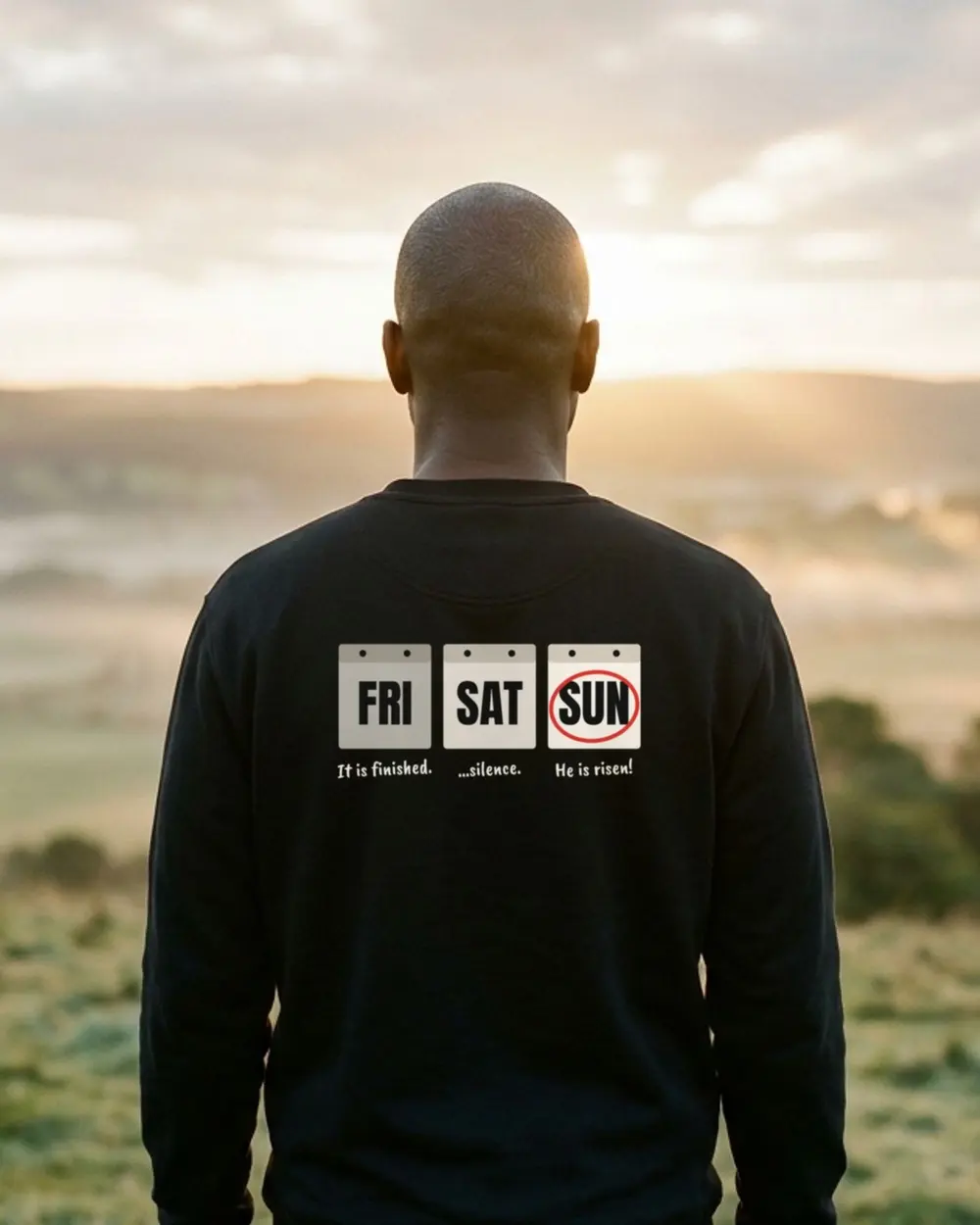 Sunday’s Coming Crewneck, back