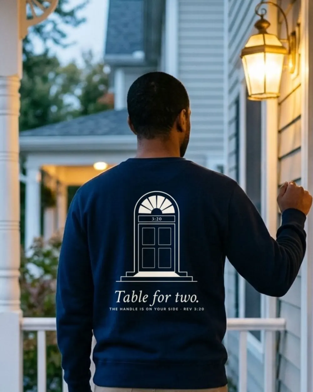 Table for Two Crewneck, back