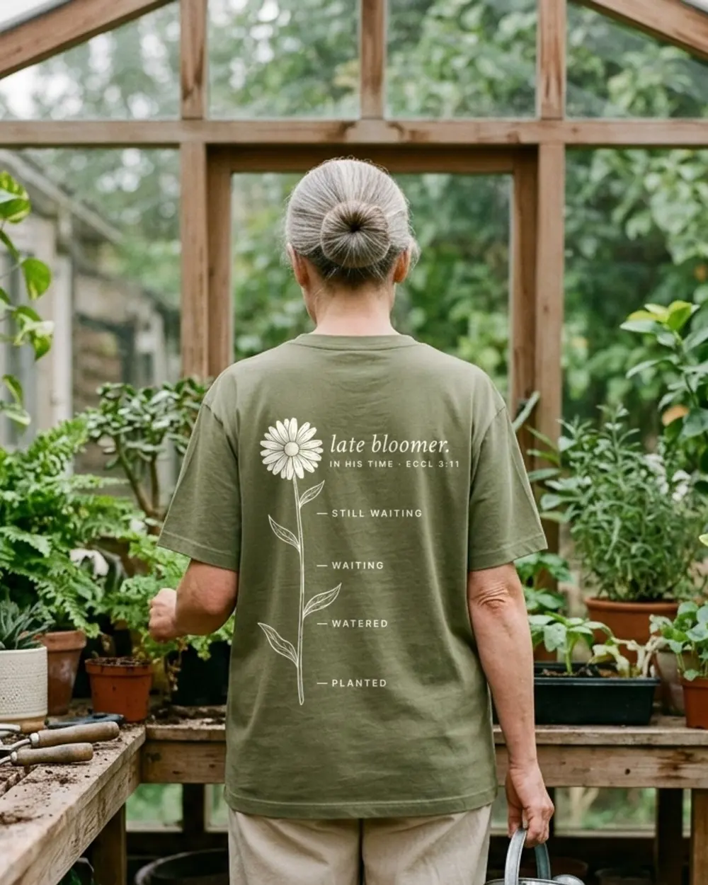 Late Bloomer Tee, back