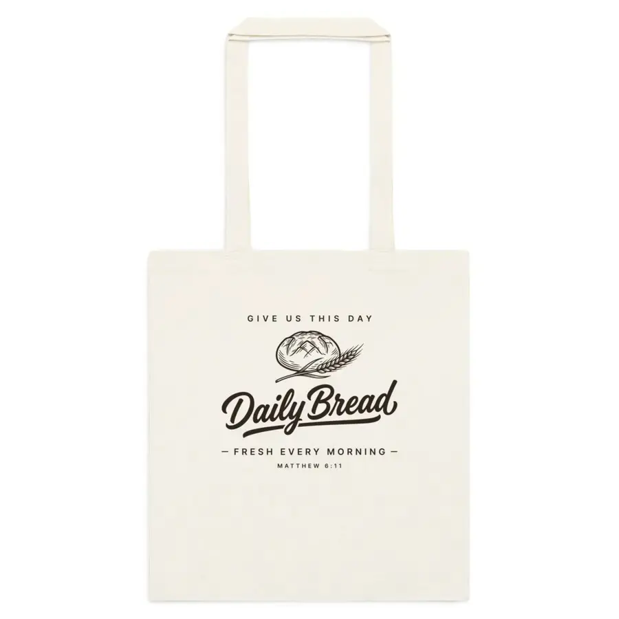 Daily Bread Tote Bag, back