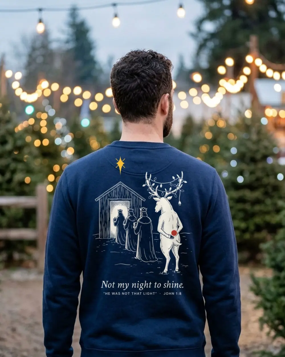 Not My Night To Shine Crewneck, back