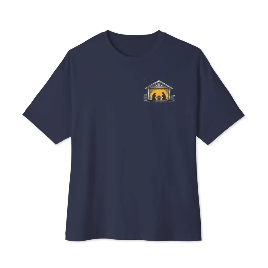 He Made The Stars Oversized Tee, front