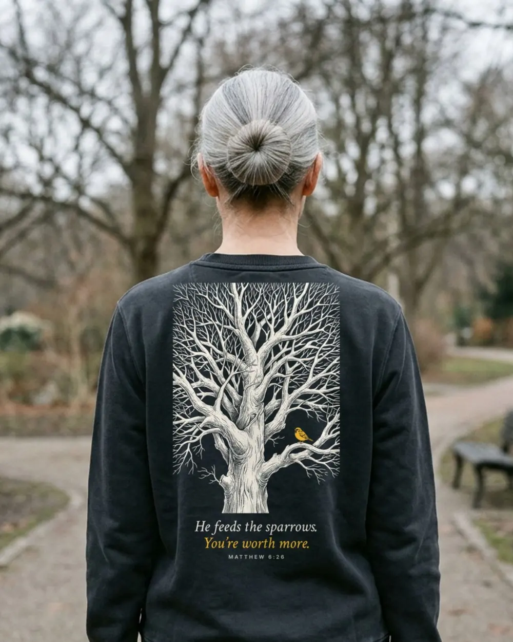 Worth More Crewneck, back