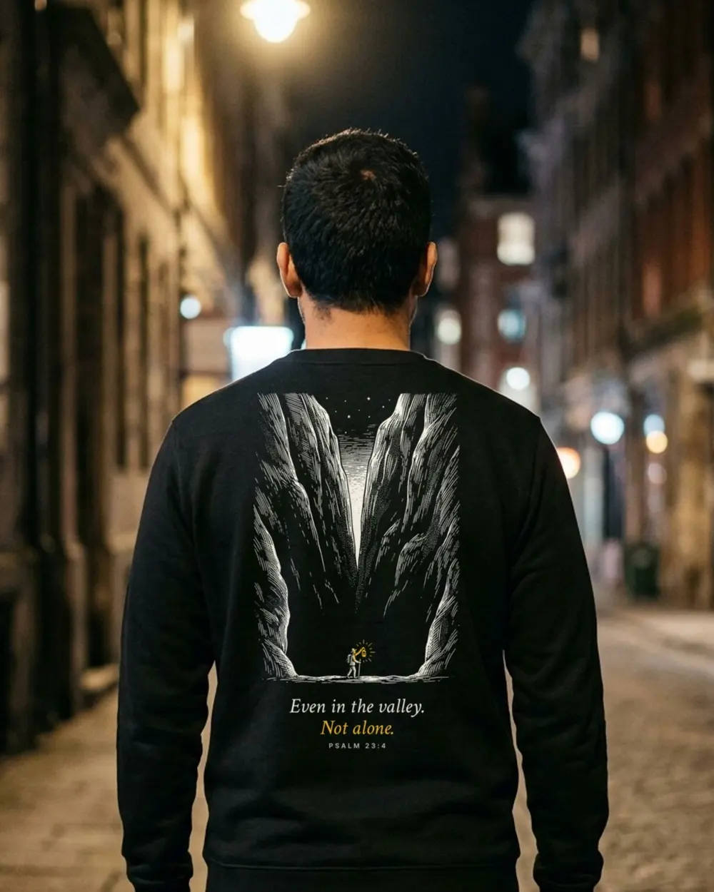 Even In The Valley Crewneck, back