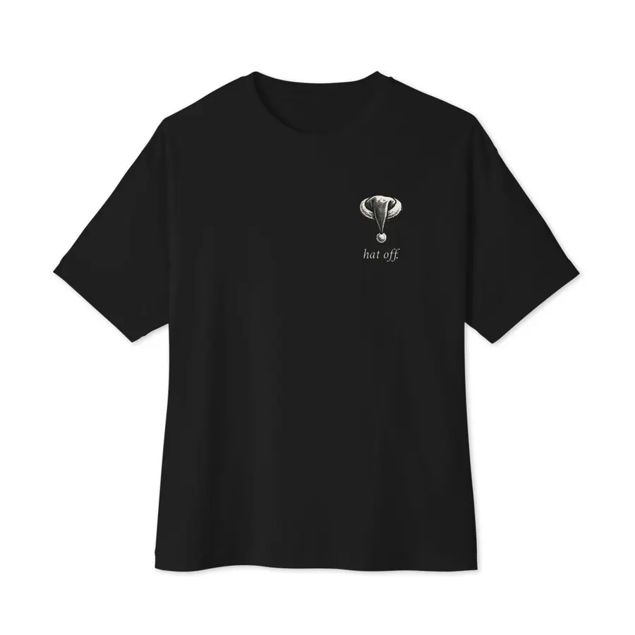 Even Santa Knows Oversized Tee, front