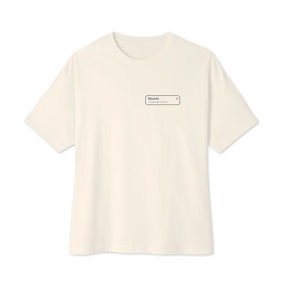 Abuelo’s Text Oversized Tee (mija), front