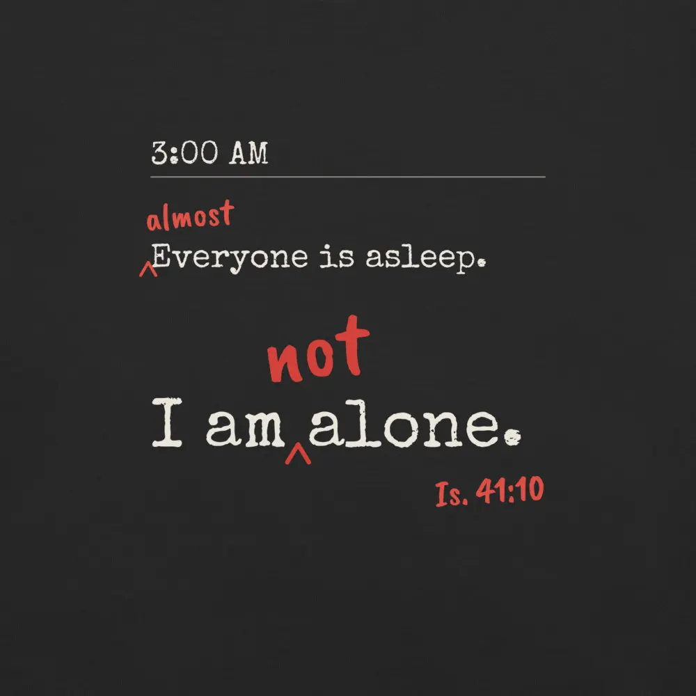 Not Alone Tee, the design up close