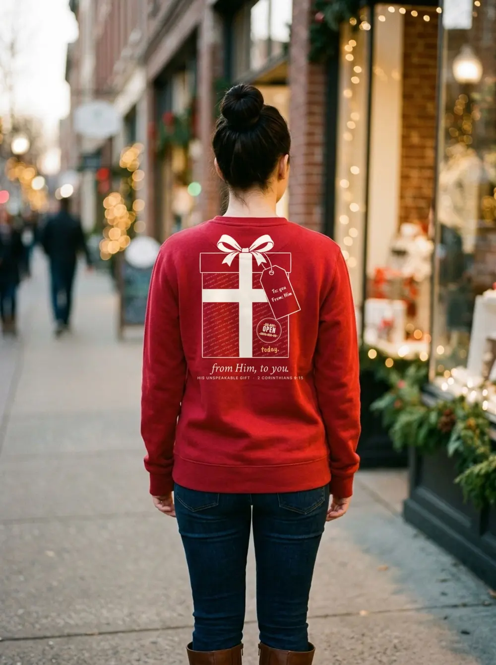 From Him, To You Crewneck