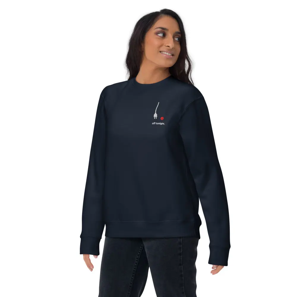 Not My Night To Shine Crewneck, front