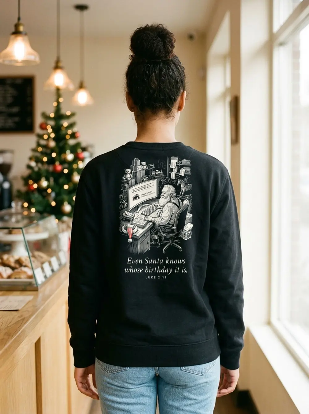 Even Santa Knows Crewneck