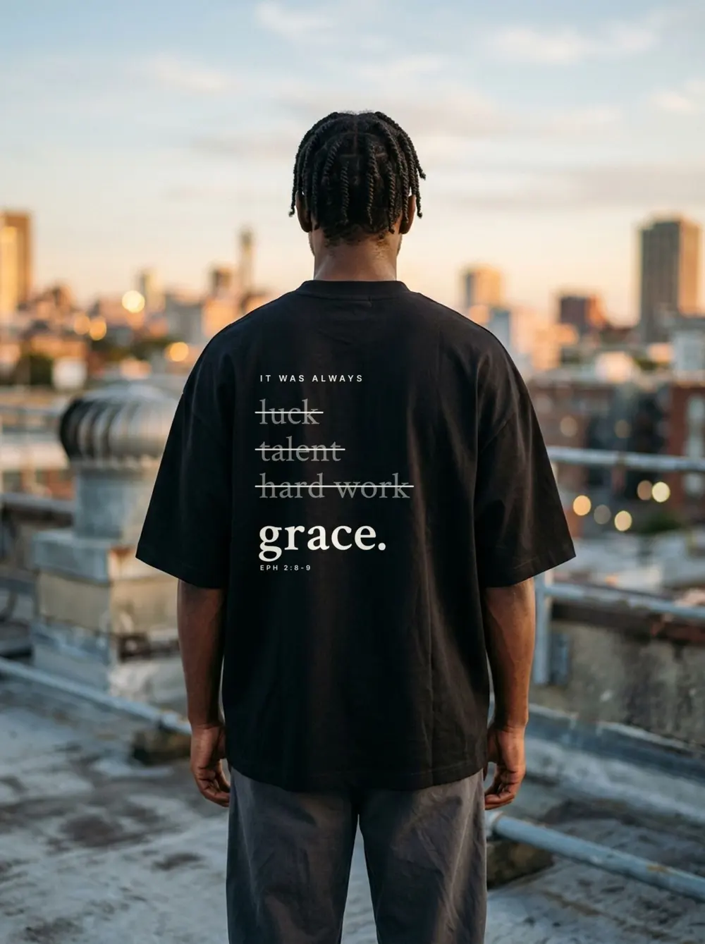 It Was Always Grace Oversized Tee