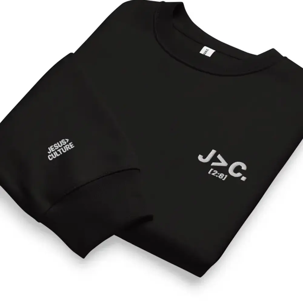 Greater Than Oversized Sweatshirt, the design up close