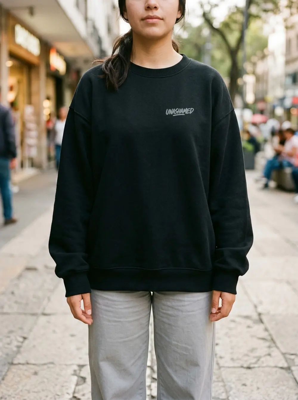 Underlined Oversized Sweatshirt