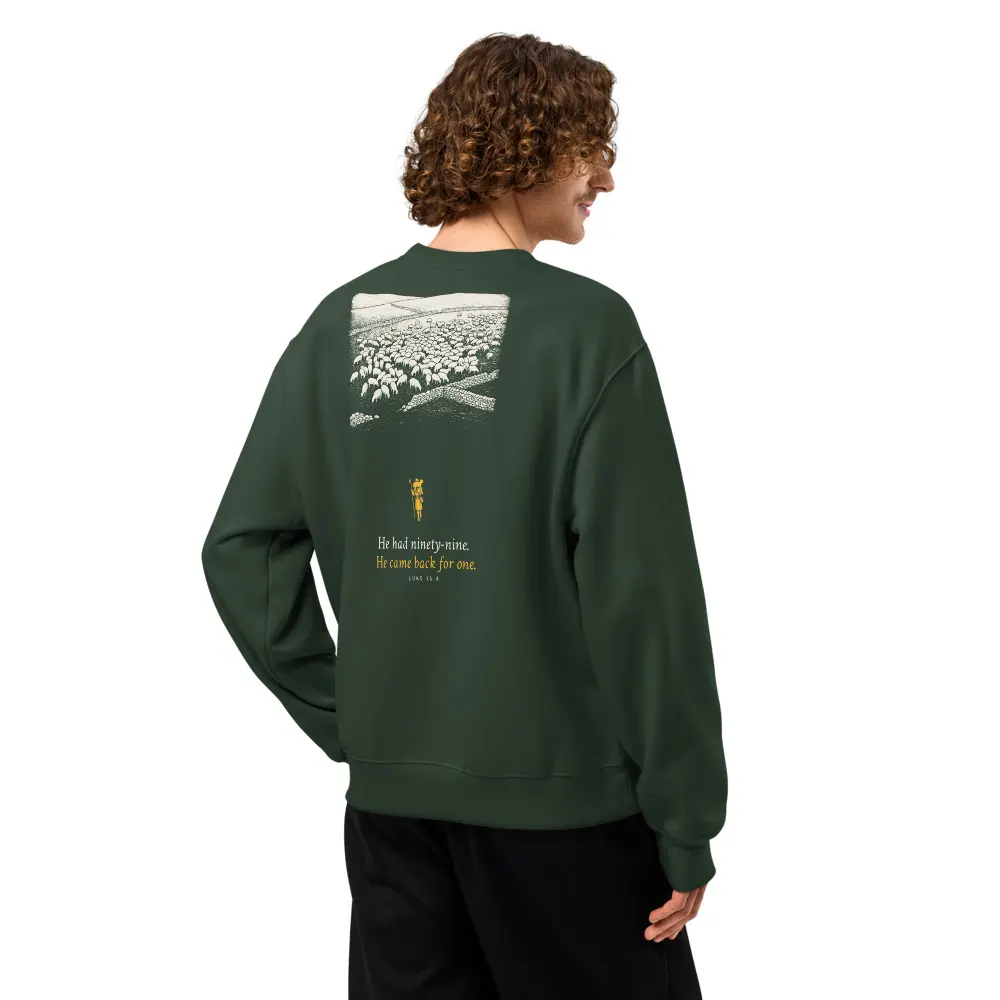 He Came Back For One Oversized Sweatshirt, back