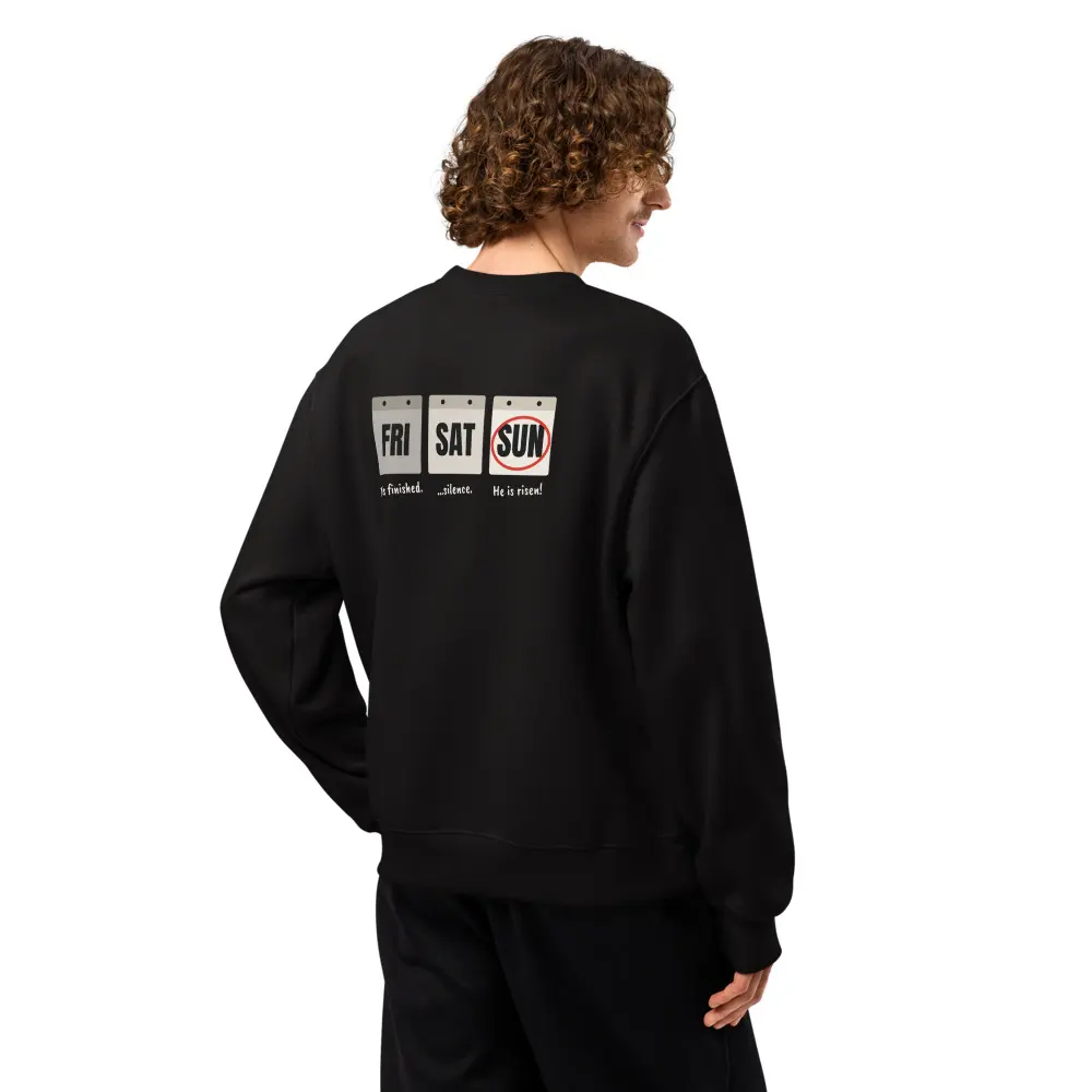 Sunday’s Coming Oversized Sweatshirt, back