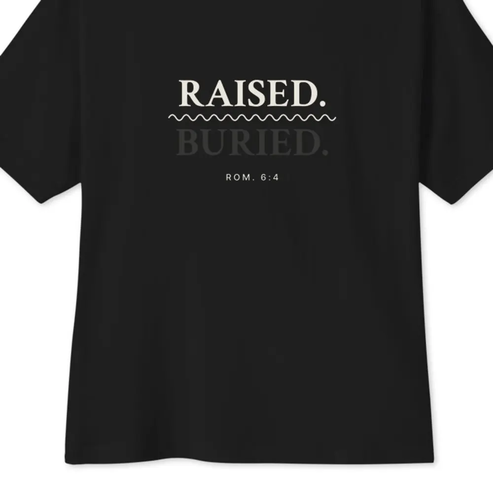 Buried. Raised. Oversized Tee, back