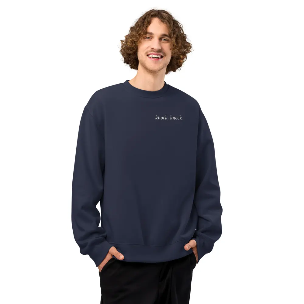 Table for Two Oversized Sweatshirt, front