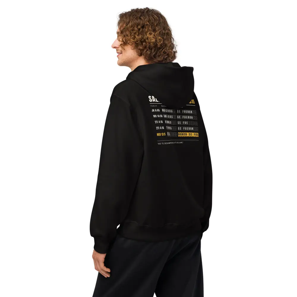 Él Nunca Se Fue Oversized Hoodie, back