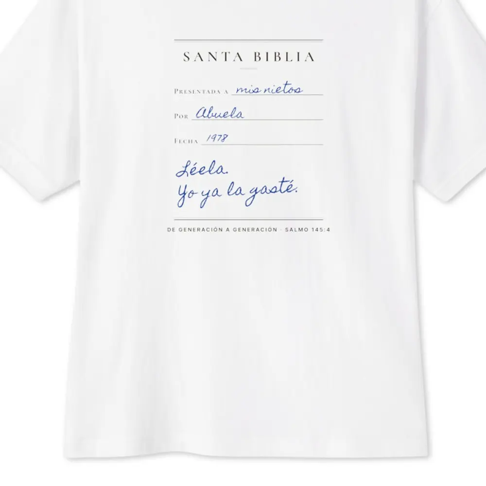 Abuela’s Bible Oversized Tee, back