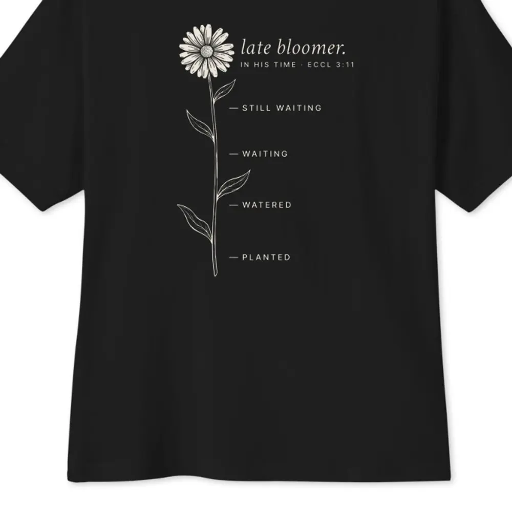 Late Bloomer Oversized Tee, back