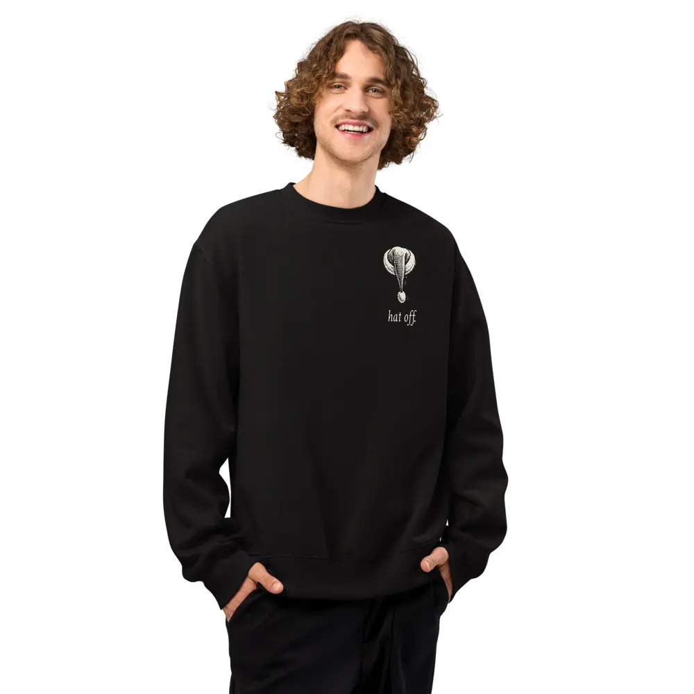 Even Santa Knows Oversized Sweatshirt, front
