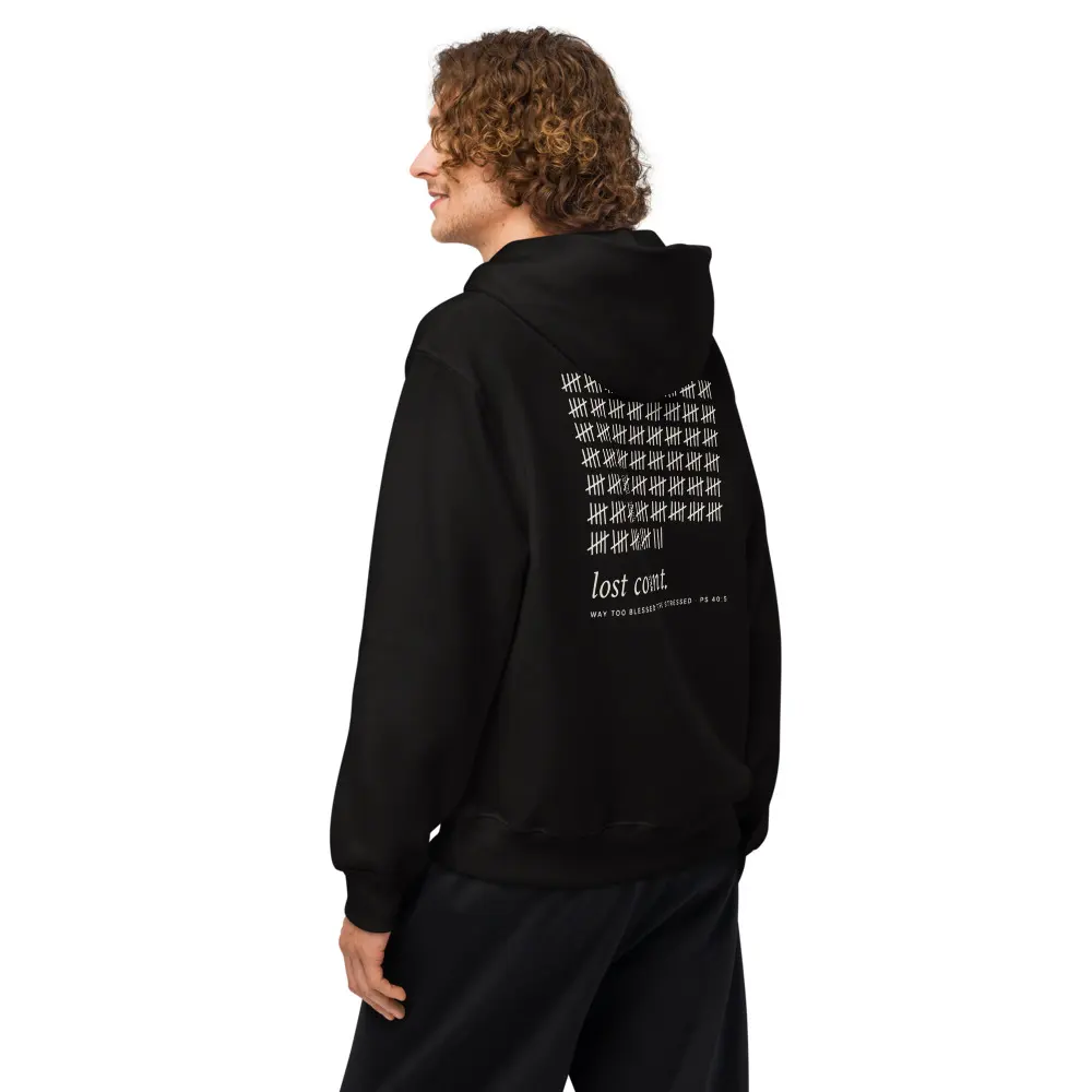Lost Count Oversized Hoodie, back