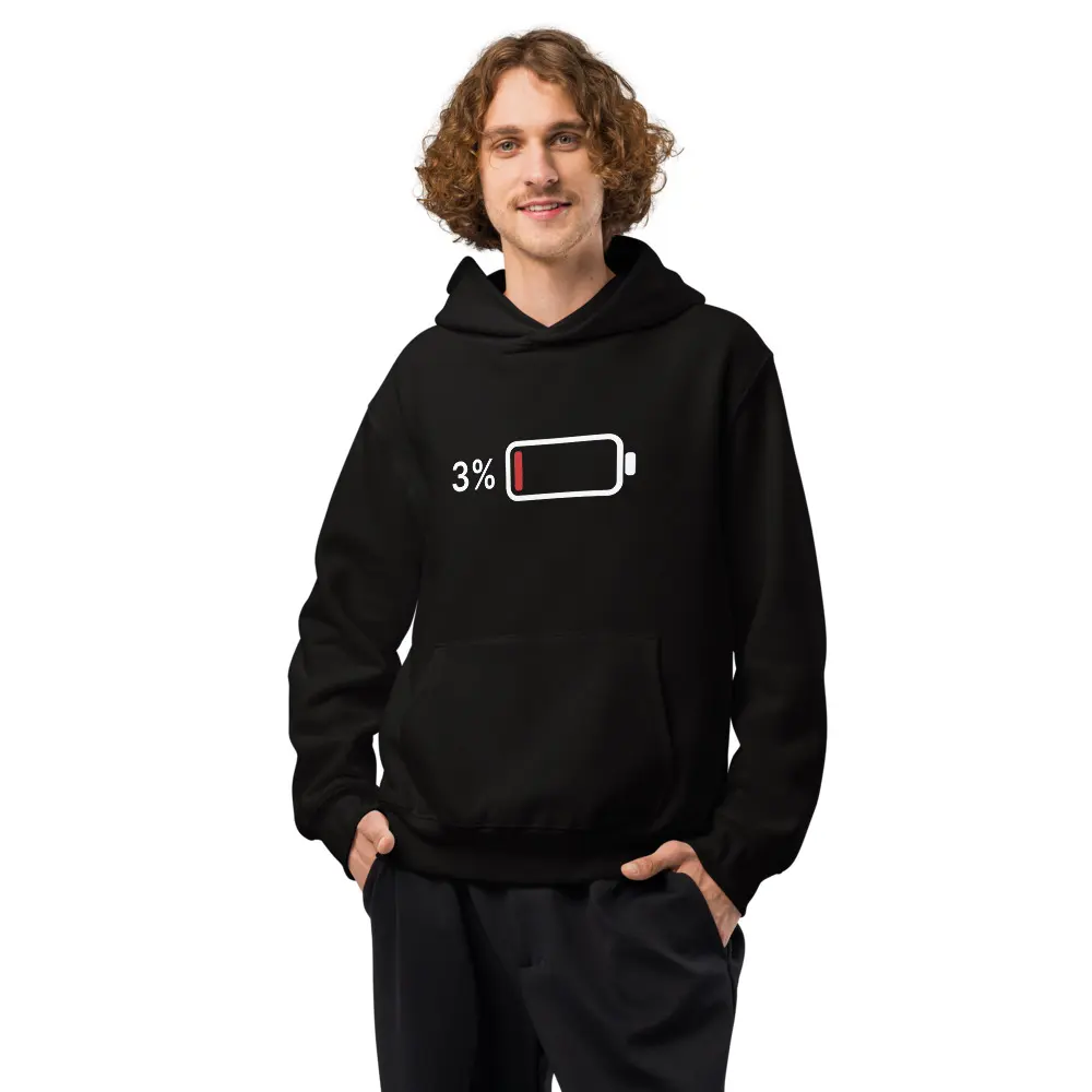 Recharging Oversized Hoodie, front