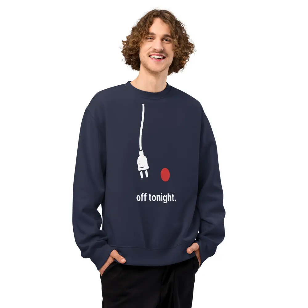 Not My Night To Shine Oversized Sweatshirt, front