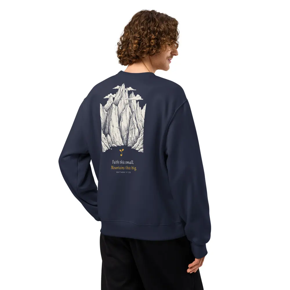 Faith This Small Oversized Sweatshirt, back