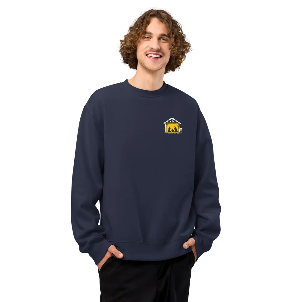 He Made The Stars Oversized Sweatshirt, front